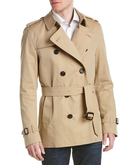 burberry trench coat medium short|Burberry short trench coat men's.